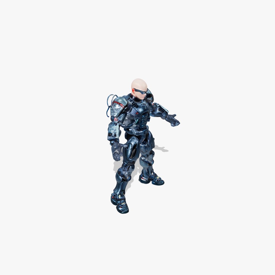 Cybernetic Soldier Rigged and Animated Character Model